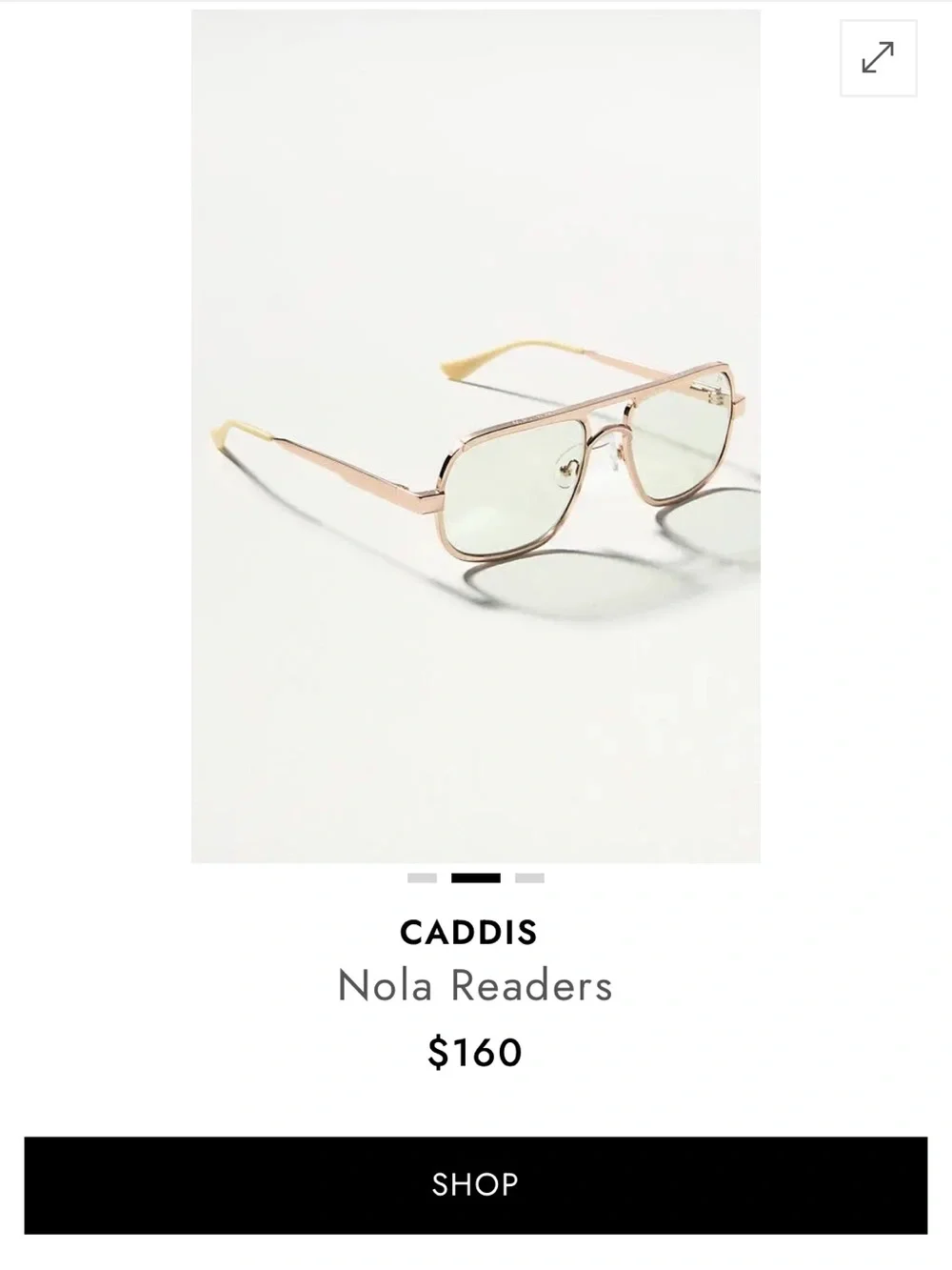 Caddis Nola Readers — Pink Frame 1.50